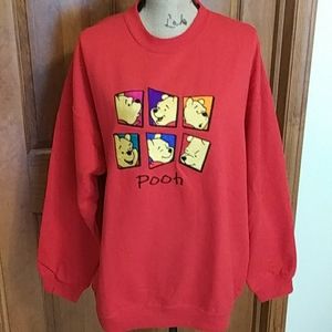 Vintage Disney catalog embroidered Pooh sweatshirt, NWOT